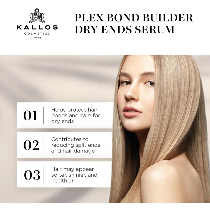 Kallos Plex Dry Ends Serum hydratační a vyživující sérum na suché konečky vlasů 50 ml