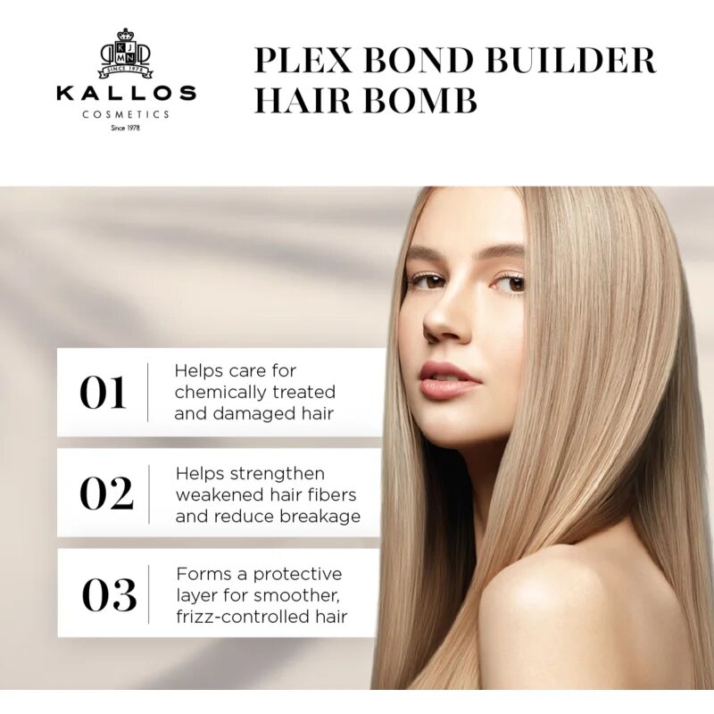 Kallos Plex Hair Bomb bezoplachový vyživujíci kondicionér 200 ml