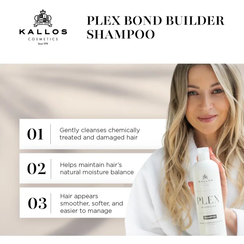 Kallos Plex Shampoo regenerační šampon pro poškozené chemicky ošetřené vlasy 1000 ml