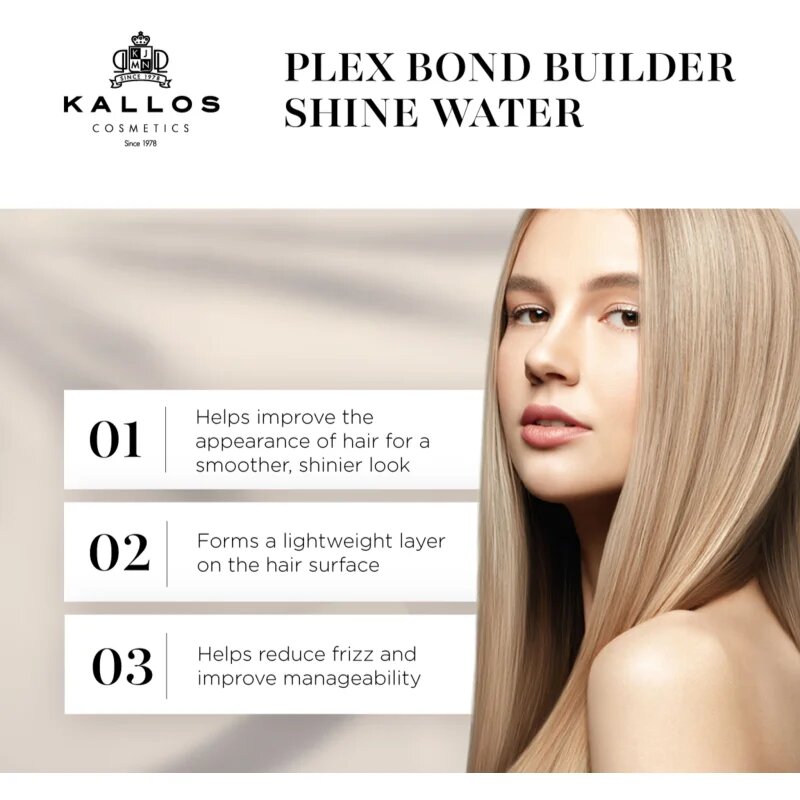 Kallos Plex Shine Water regenerační kúra pro poškozené vlasy 200 ml
