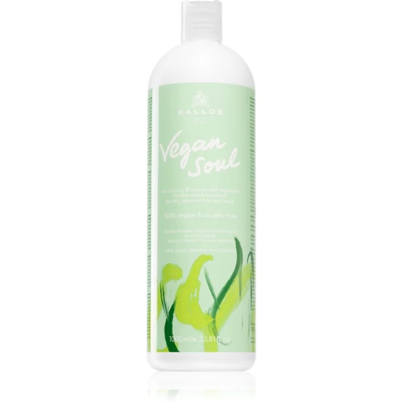 Kallos Vegan Soul Nourishing vyživující šampon pro suché namáhané vlasy 1000 ml