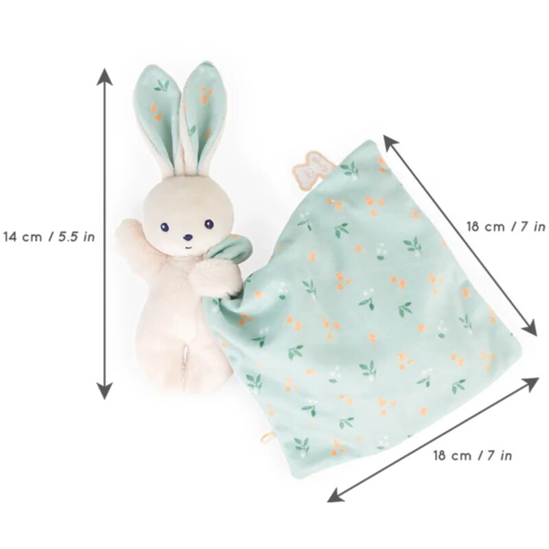 Kaloo Carre Douceur plyšová hračka Mint Rabbit 1 ks