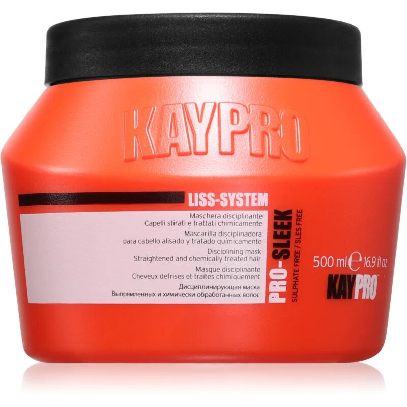 Kaypro Liss-System Disciplining Mask maska pro nepoddajné a krepatějící se vlasy 500 ml