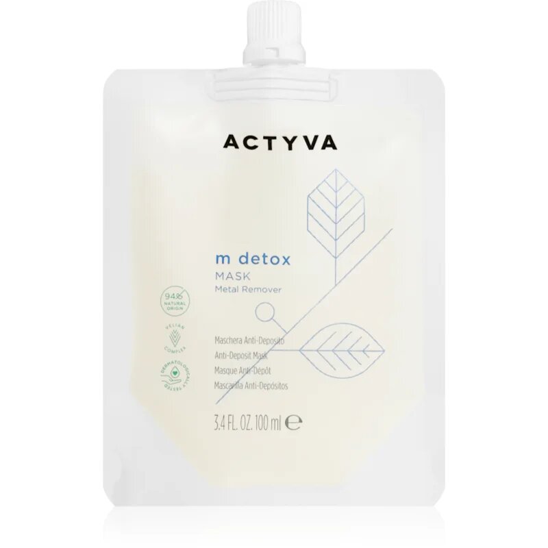 Kemon Group Actyva M Detox detoxikační maska proti tvrdé vodě 100 ml