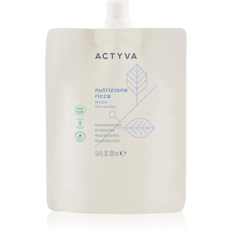 Kemon Group Actyva Nutrizone Ricca intenzivní maska pro extrémně suché vlasy 100 ml