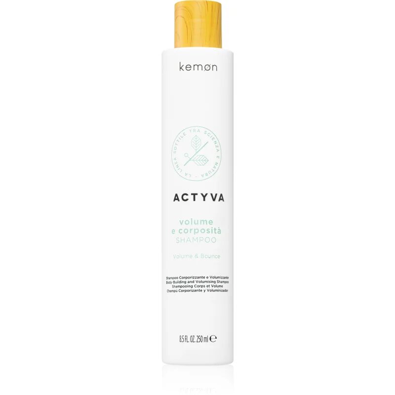 Kemon Group Actyva Volume e Corposità šampon pro objem jemných vlasů bez silikonů 250 ml
