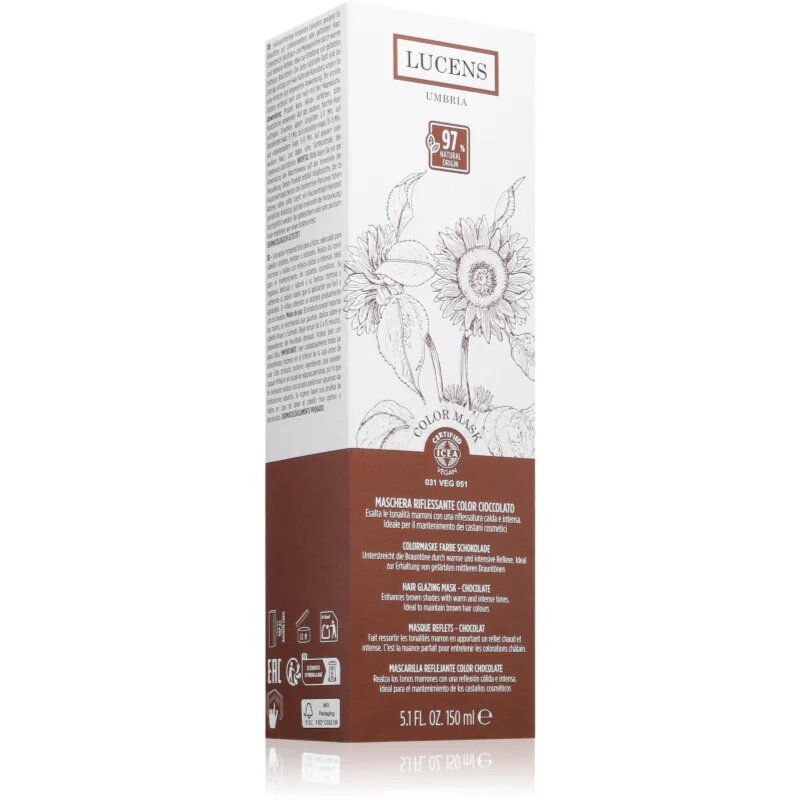 Kemon Group Lucens Umbria barvicí maska na vlasy odstín Chocolate 150 ml