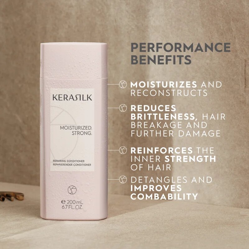 KERASILK Essentials Repairing Conditioner hydratační kondicionér pro suché a poškozené vlasy 200 ml