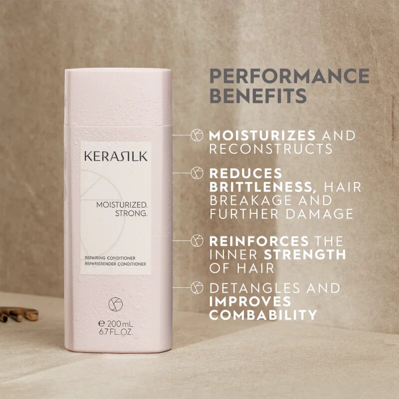 KERASILK Essentials Repairing Conditioner hydratační kondicionér pro suché a poškozené vlasy 750 ml