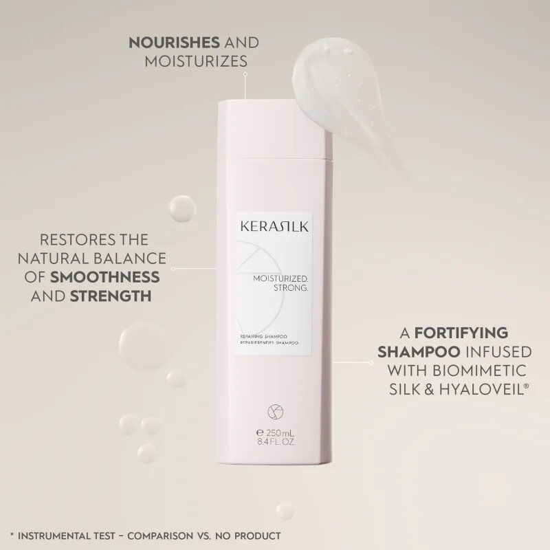 KERASILK Essentials Repairing Shampoo čisticí a vyživující šampon pro suché a poškozené vlasy 250 ml