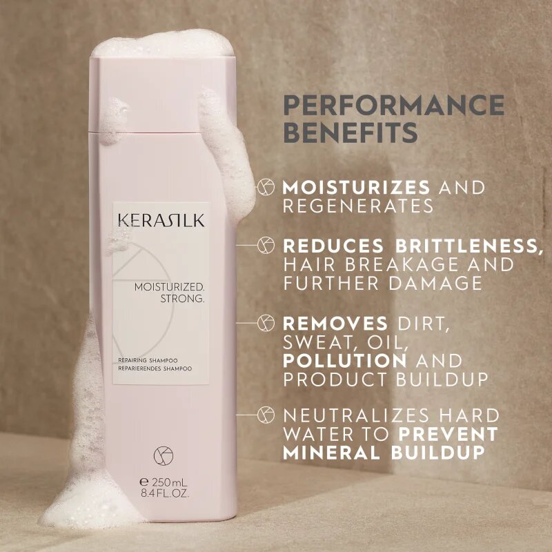 KERASILK Essentials Repairing Shampoo čisticí a vyživující šampon pro suché a poškozené vlasy 250 ml