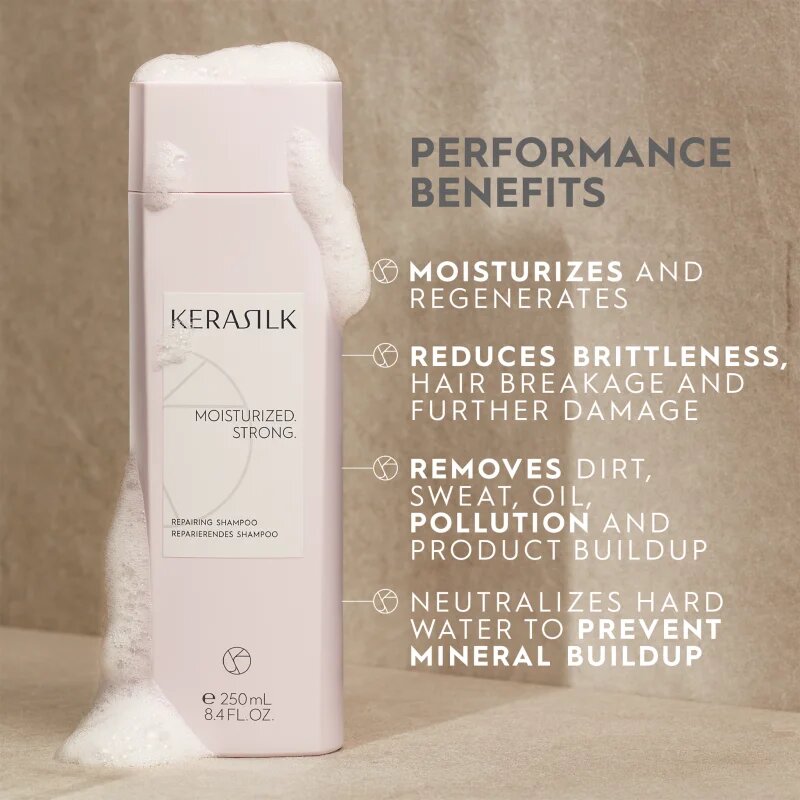 KERASILK Essentials Repairing Shampoo čisticí a vyživující šampon pro suché a poškozené vlasy 750 ml