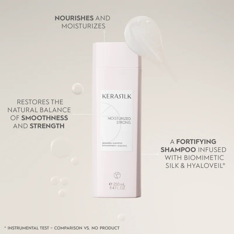 KERASILK Essentials Repairing Shampoo čisticí a vyživující šampon pro suché a poškozené vlasy 750 ml