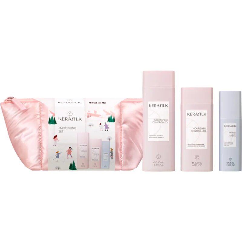 KERASILK Essentials Smoothing Set 2026 dárková sada pro nepoddajné a krepatějící se vlasy