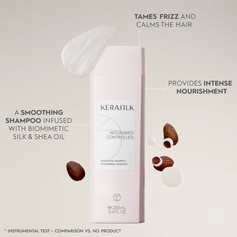 KERASILK Essentials Smoothing Shampoo šampon pro hrubé a nepoddajné vlasy 250 ml