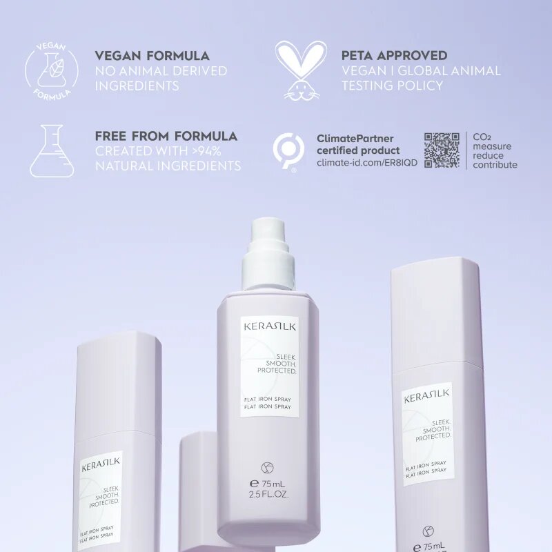 KERASILK Styling Flat Iron Spray termoochranný sprej pro úpravu žehličkou a kulmou 75 ml