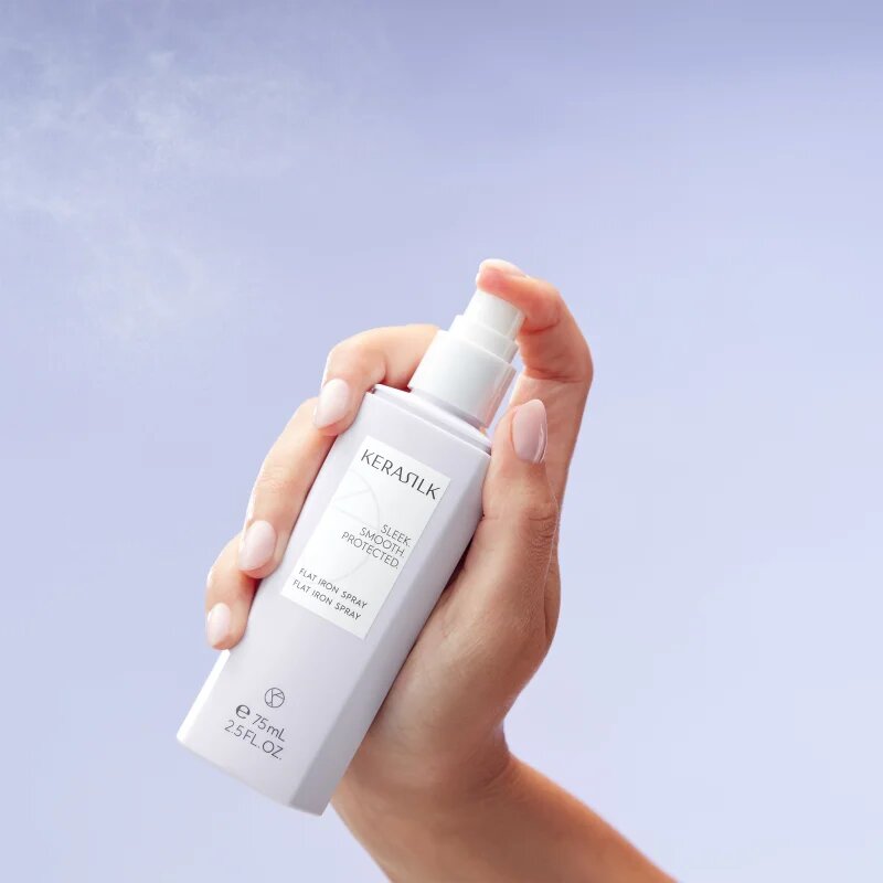 KERASILK Styling Flat Iron Spray termoochranný sprej pro úpravu žehličkou a kulmou 75 ml