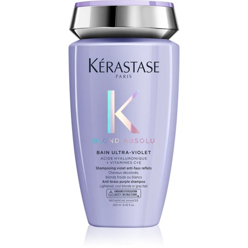 Kérastase Blond Absolu Bain Ultra-Violet šamponová lázeň pro zesvětlené melírované studené blond vlasy 250 ml