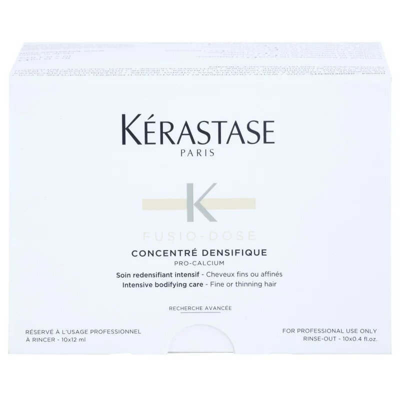 Kérastase Fusio-Dose intenzivní kúra pro řídnoucí vlasy pro profesionální použití 10x12 ml