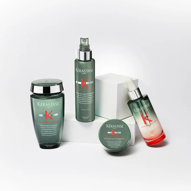 Kérastase Genesis Homme Bain de Force Quotiden čisticí a vyživující šampon pro slabé vlasy s tendencí vypadávat pro muže 250 ml