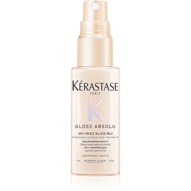 Kérastase Gloss Absolu Anti-Frizz Glaze Milk bezoplachový sprej pro lesk a hebkost vlasů 45 ml