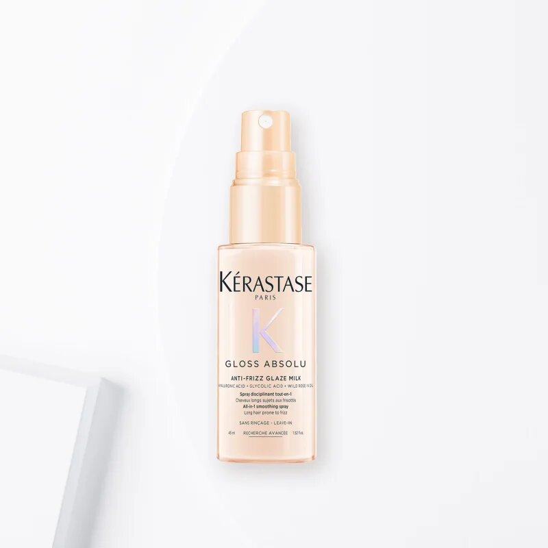 Kérastase Gloss Absolu Anti-Frizz Glaze Milk bezoplachový sprej pro lesk a hebkost vlasů 45 ml
