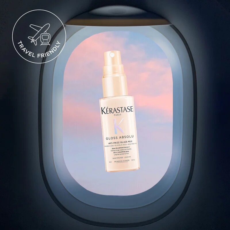 Kérastase Gloss Absolu Anti-Frizz Glaze Milk bezoplachový sprej pro lesk a hebkost vlasů 45 ml