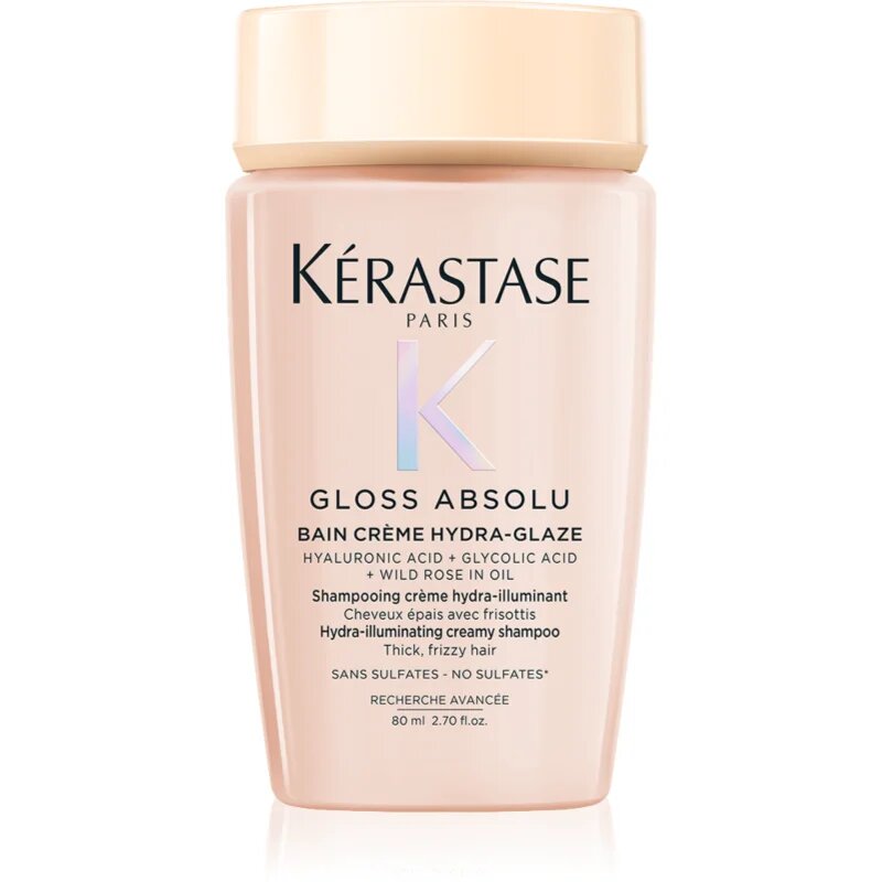 Kérastase Gloss Absolu Créme Bain Hydra-Glaze šamponová lázeň pro lesk a hebkost vlasů 80 ml