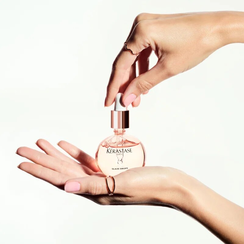 Kérastase Gloss Absolu Glaze Drops vyživující olej na vlasy proti krepatění 45 ml