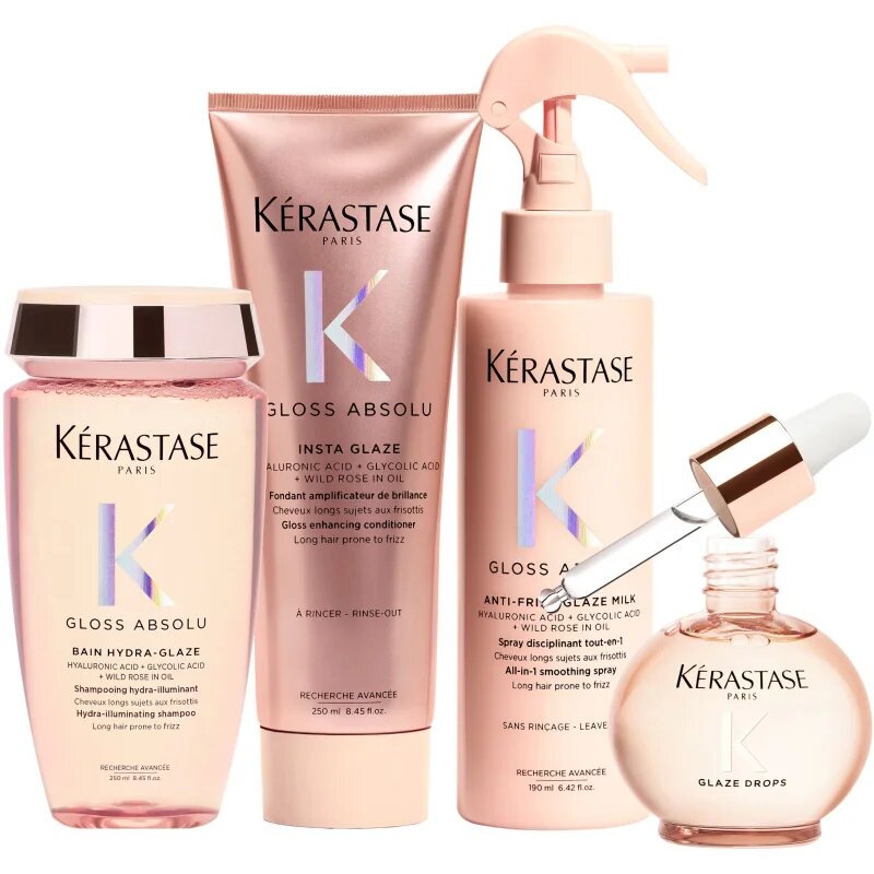 Kérastase Gloss Absolu Glaze Drops vyživující olej na vlasy proti krepatění 45 ml