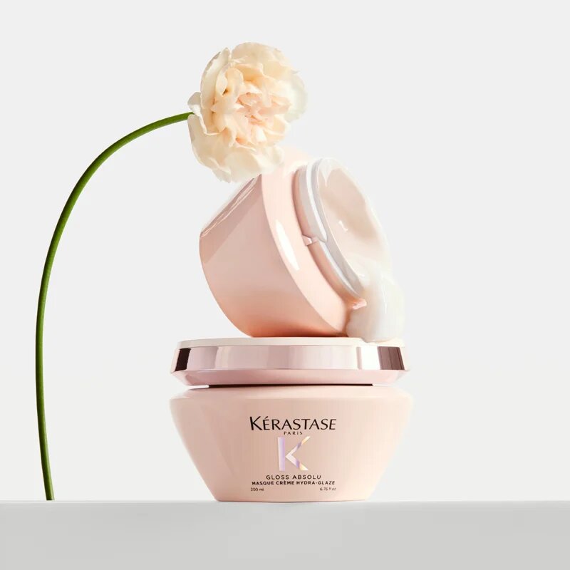 Kérastase Gloss Absolu Masque Créme Hydra-Glaze maska na vlasy pro nepoddajné a krepatějící se vlasy 200 ml