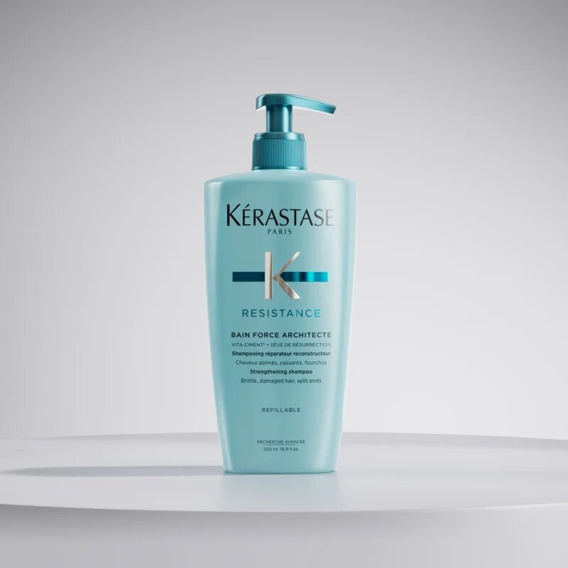 Kérastase Résistance Bain Force Architecte šampon s posilujícími účinky pro oslabené a lehce poškozené vlasy 500 ml