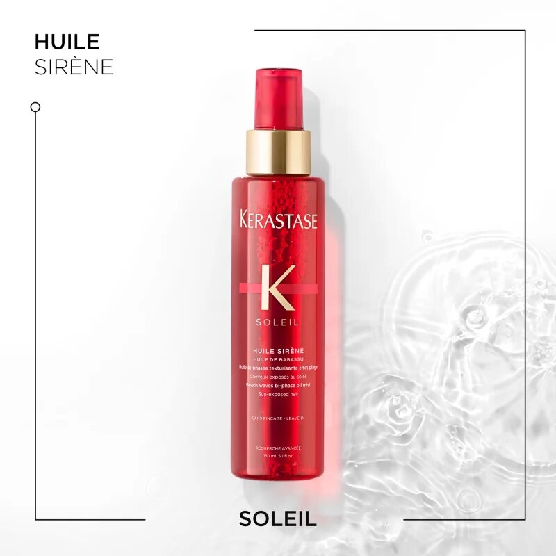 Kérastase Soleil Huile Sirène hydratační dvoufázová olejová mlha pro plážový efekt s UV filtrem 150 ml