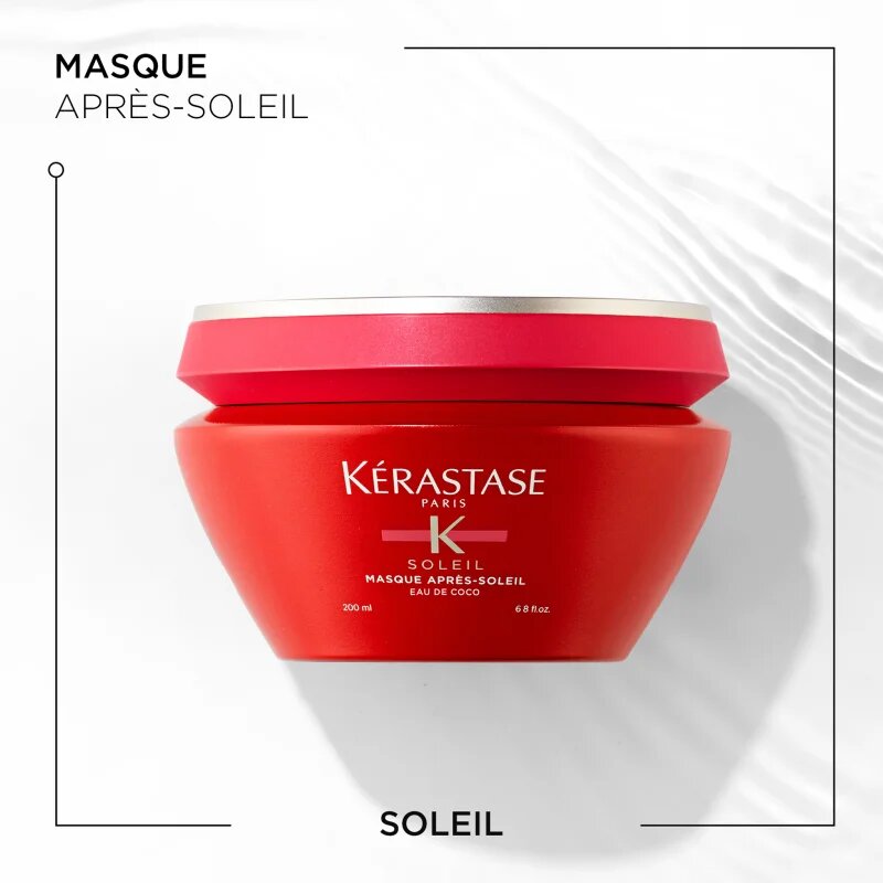 Kérastase Soleil Masque Après-Soleil pečující maska pro vlasy namáhané chlórem sluncem a slanou vodou s UV filtrem 200 ml