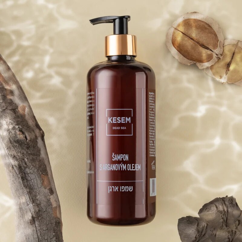 KESEM Argan Shampoo with Dead Sea Minerals arganový šampon s minerály z Mrtvého moře 500 ml