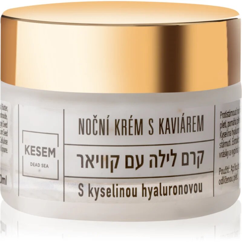 KESEM Night Cream with Caviar and Hyaluronic Acid noční krém s kaviárem a kyselinou hyaluronovou 50 ml