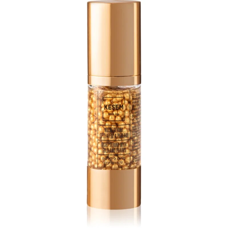 KESEM Night Serum with Gold and Pearls noční sérum se zlatem a perlami 30 ml