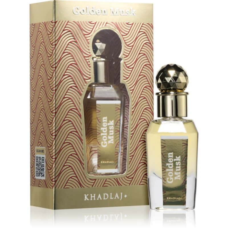 Khadlaj Golden Musk parfémovaný olej unisex 15 ml