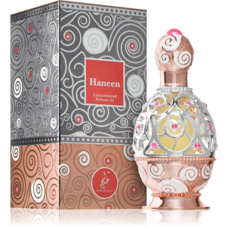 Khadlaj Haneen Rosegold parfémovaný olej pro ženy 20 ml