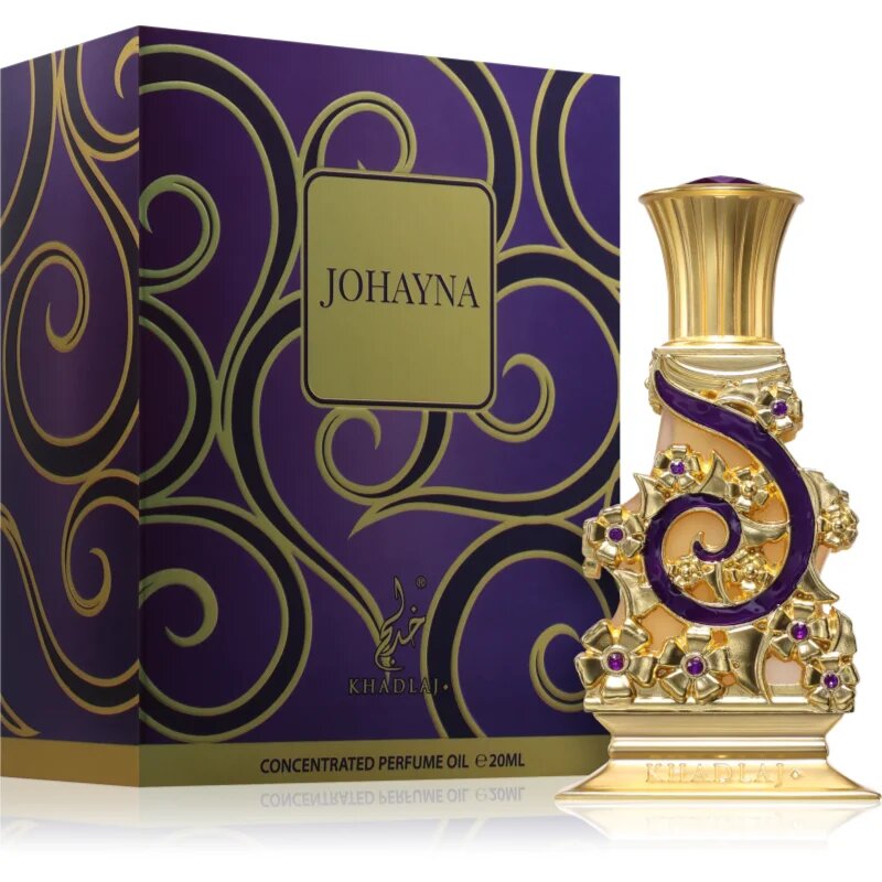 Khadlaj Johayna Purple parfémovaný olej unisex 20 ml