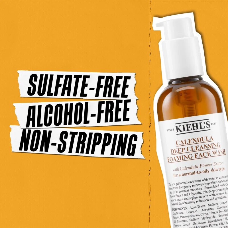 Kiehl's Calendula Deep Cleansing Foaming Face Wash pleťový gel pro hloubkové čištění 230 ml