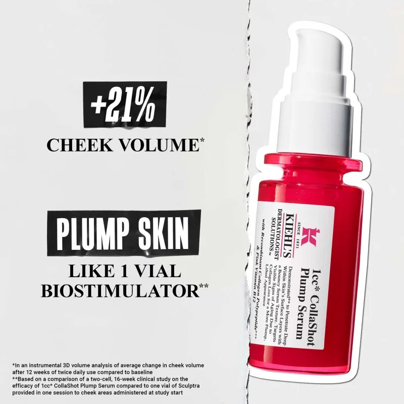Kiehl's CollaShot Plump Serum kolagenové sérum pro vyplnění a obnovu pleti pro ženy 30 ml