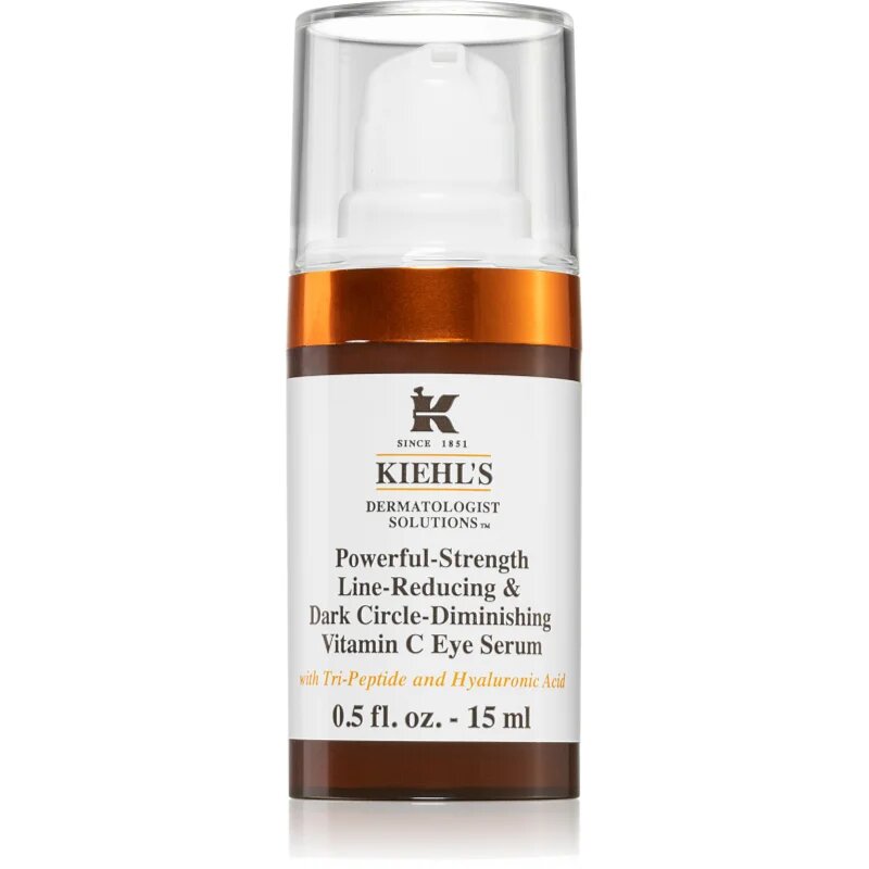 Kiehl's Dermatologist Solutions Powerful-Strength Line-Reducing & Dark Circle-Diminishing Vitamin C oční sérum pro všechny typy pleti včetně citlivé s