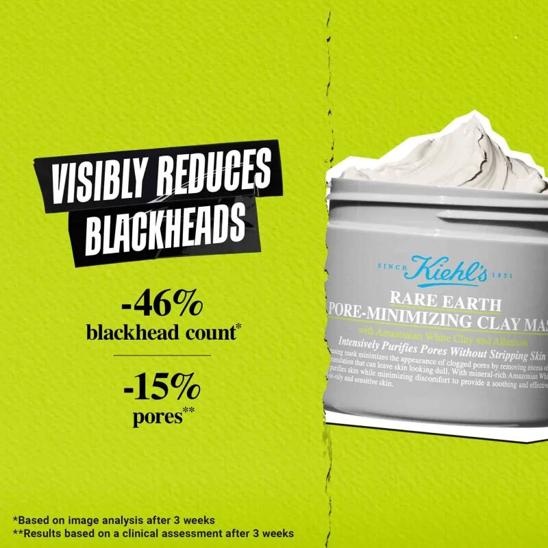 Kiehl's Rare Earth Deep Pore Cleansing Mask hloubkově čisticí maska s jílem 125 ml