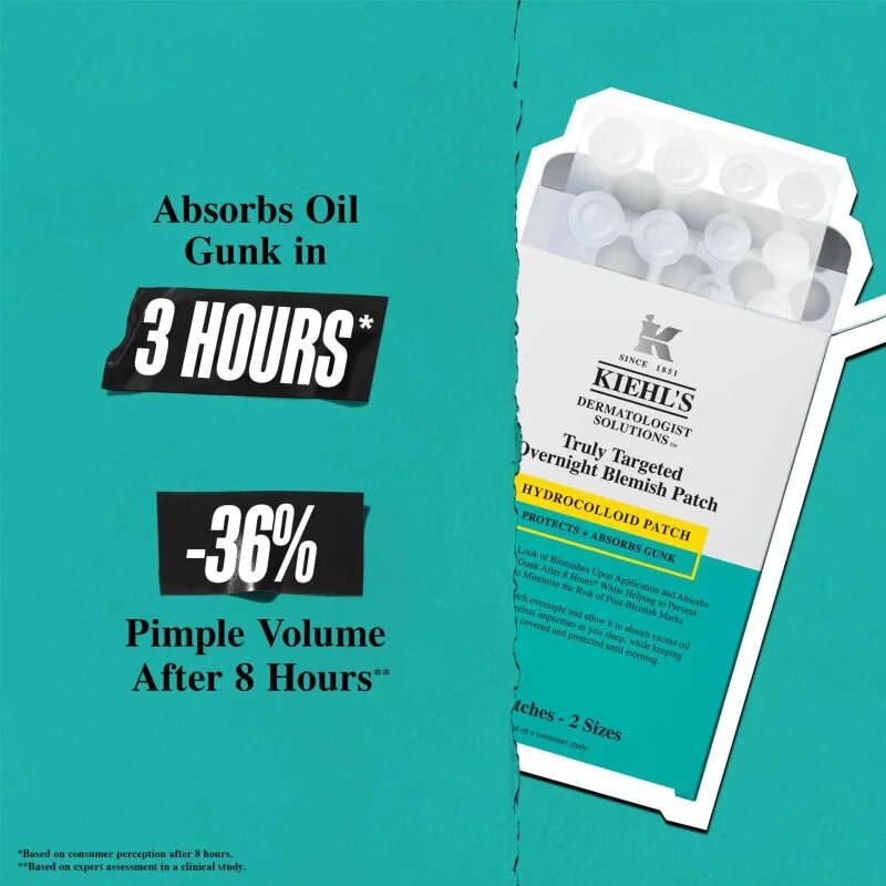 Kiehl's Truly Targeted Overnight Blemish Patch náplasti na problematickou pleť pro ženy 22 ks