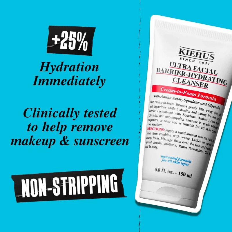 Kiehl's Ultra Facial Barrier-Hydrating Cleanser čisticí gel 150 ml
