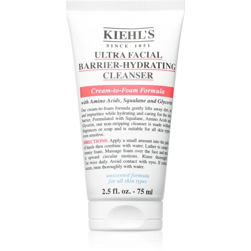 Kiehl's Ultra Facial Barrier-Hydrating Cleanser čisticí gel 75 ml
