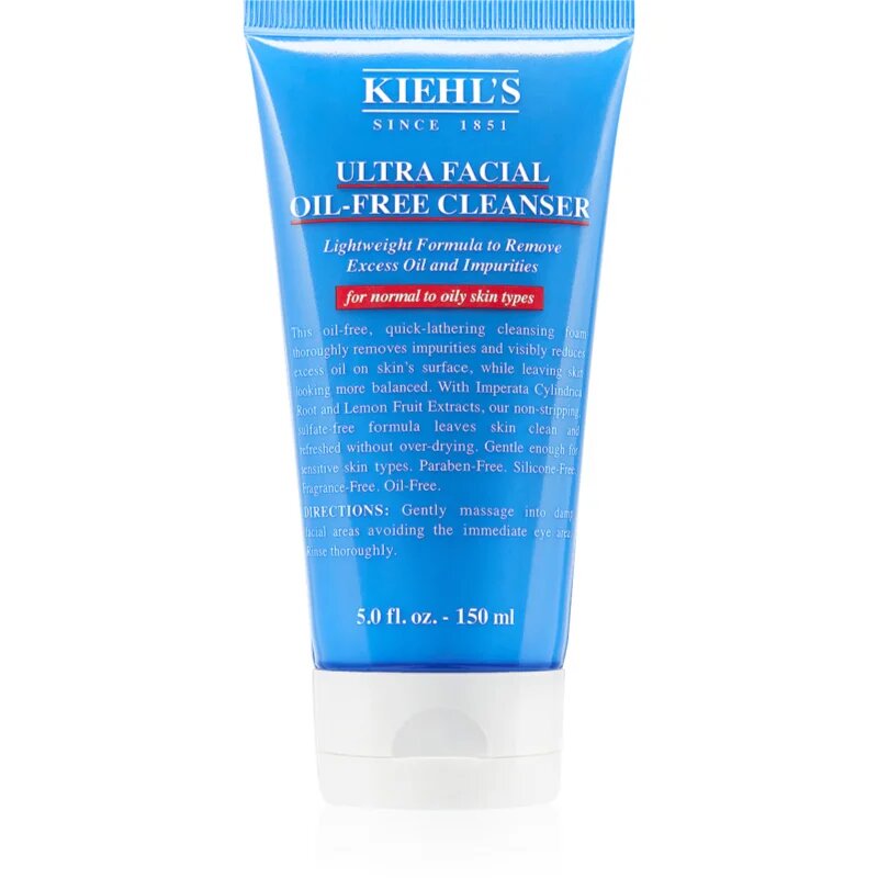 Kiehl's Ultra Facial Oil-Free Cleanser osvěžující čisticí pěna pro normální až mastnou pleť 150 ml
