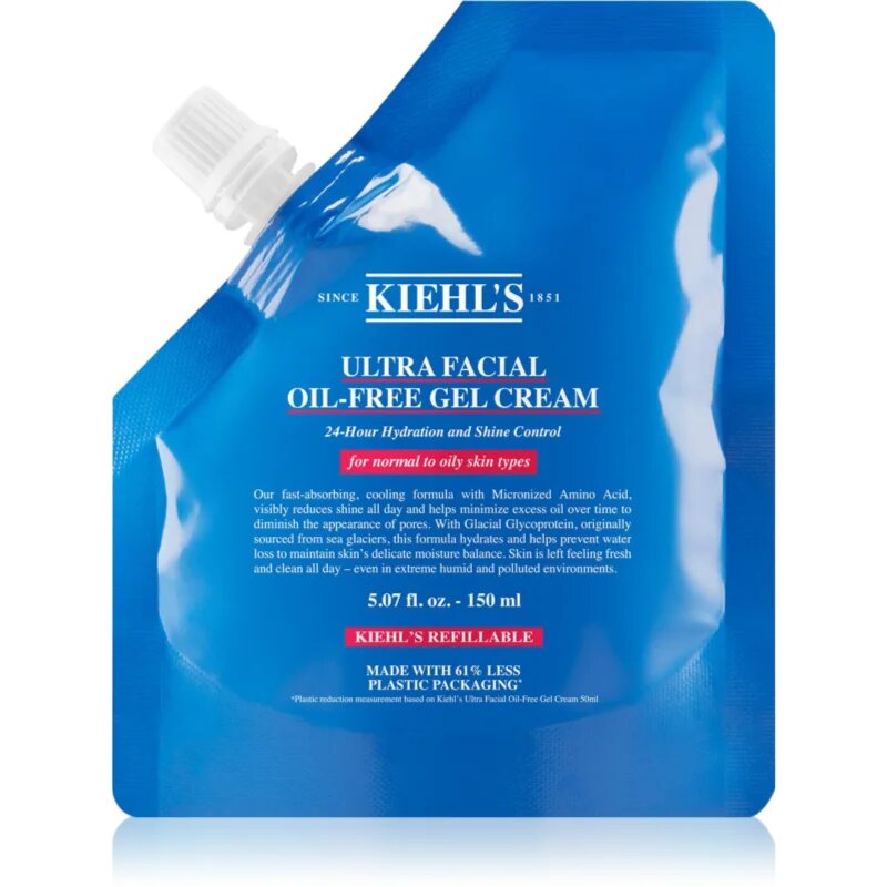 Kiehl's Ultra Facial Oil-Free Gel Cream hydratační péče pro normální až mastnou pleť refill 150 ml