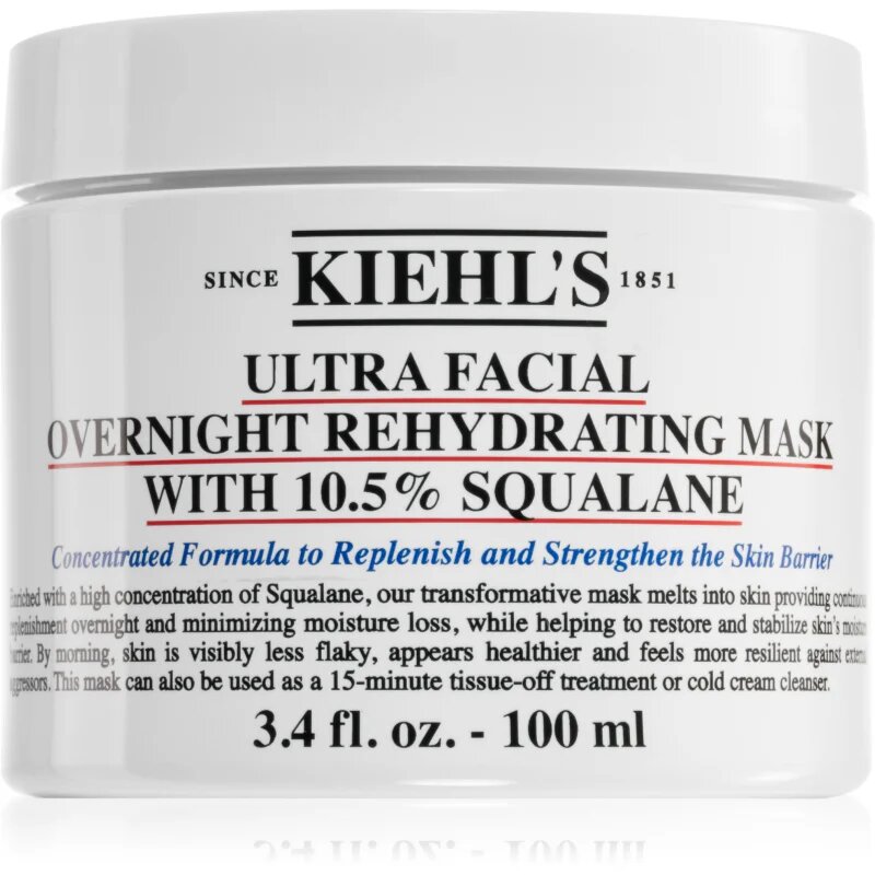 Kiehl's Ultra Facial Overnight Rehydrating Mask noční maska pro obnovu pleti 100 ml
